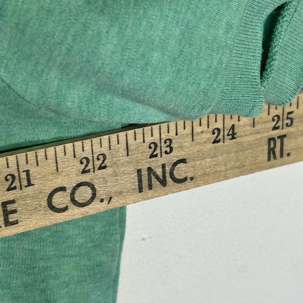 Polo Ralph Lauren Men's Large Polo Shirt Green Heather Cotton Custom Slim Fit